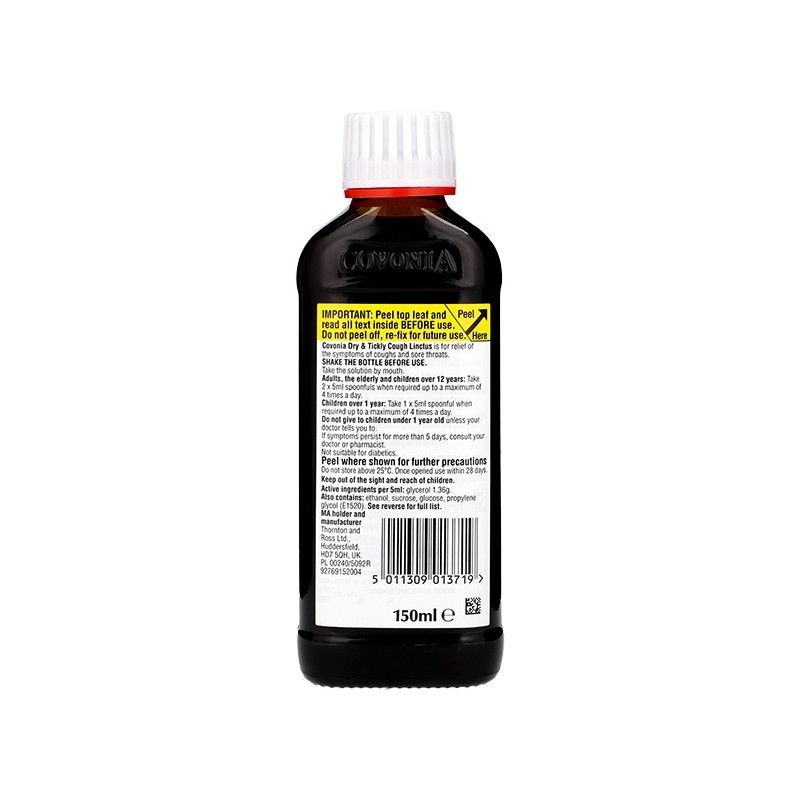 Covonia Dry & Tickly Cough Sugar Free 1.36/5ml Oral Solution