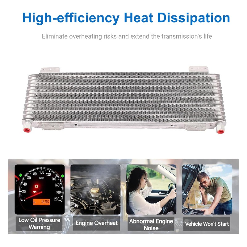 40k Transmission Oil Cooler LPD47391 Compatible with Tru-Cool, Heavy Duty