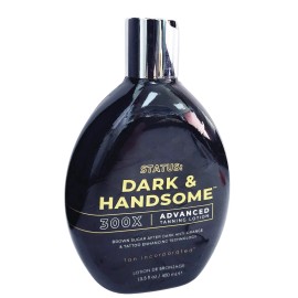 Tan Inc Status: Dark & Handsome – 300X Bronzer – Pack of 6 (13.5 oz Bottles)