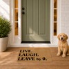 Humorous Rubber Welcome Mat for Entryway - 23.6x15.7 Inch Non-Slip