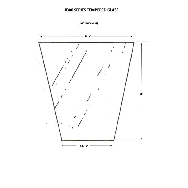 American Mantle Tempered Beveled Glass Panes for Outdoor Gaslights |