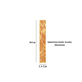 Fire Starter Set: 8, 10 or 12 mm Thickness, Up to 15000 Ignitions, Outdoor Fire Steel with Paracord Firewood and Scraper, Flint for Camping, Outdoor, Bushcraft (10 pcs. Kienspan)