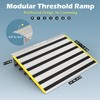 Nuvium 6" Rise Door Threshold Ramps for Doorways, Stable Yellow