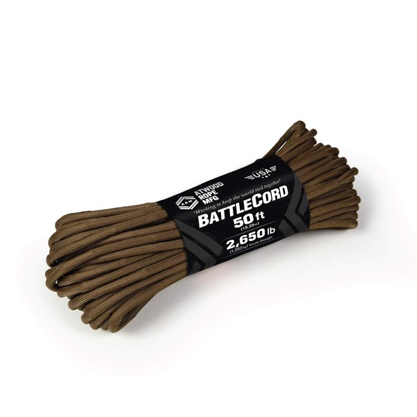 Atwood Rope MFG 5.6MM BattleCord - 2650lb Tensile Strength (Ground war, 50)
