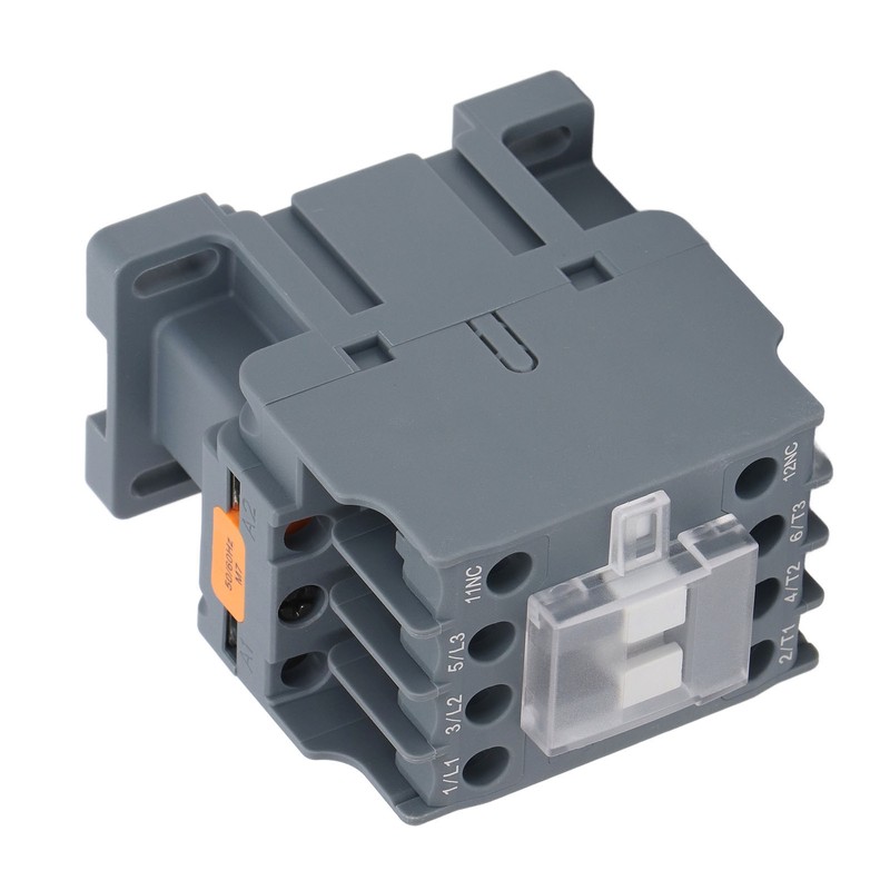 AC Contactor NC 12A Universal Rail Mount Silver Contact Low