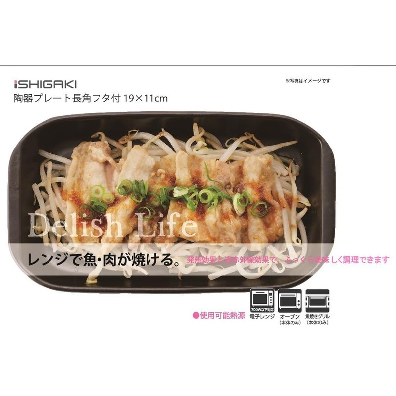 Ishigaki 4577 Delish Life Range Meat Fish Baking Ceramic Plate