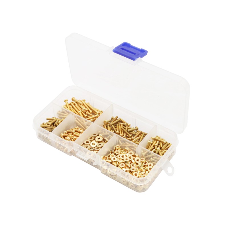 LBY 600pcs M2.5 Machine Screws(Truss Head), Phillips Pan Head Bolts
