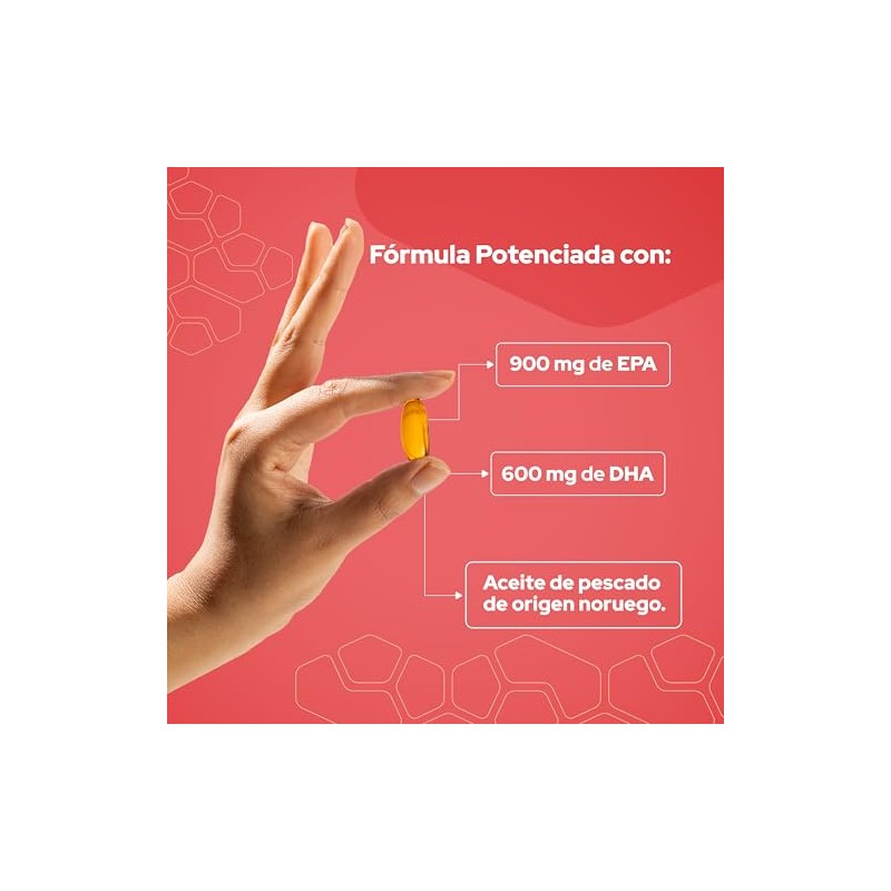PRONAT | Omega 3 Premium Concentrado, Suplemento Alimenticio, 60 Cápsulas