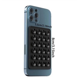 Universal Self-adhesive Suction Cup Phone Holder, 1 Count Silicone Phone Anti-slip Suction Cup Phone Stand, Phone Accessories for Selfies & Videos - Colour: Pink, Specification: one-size