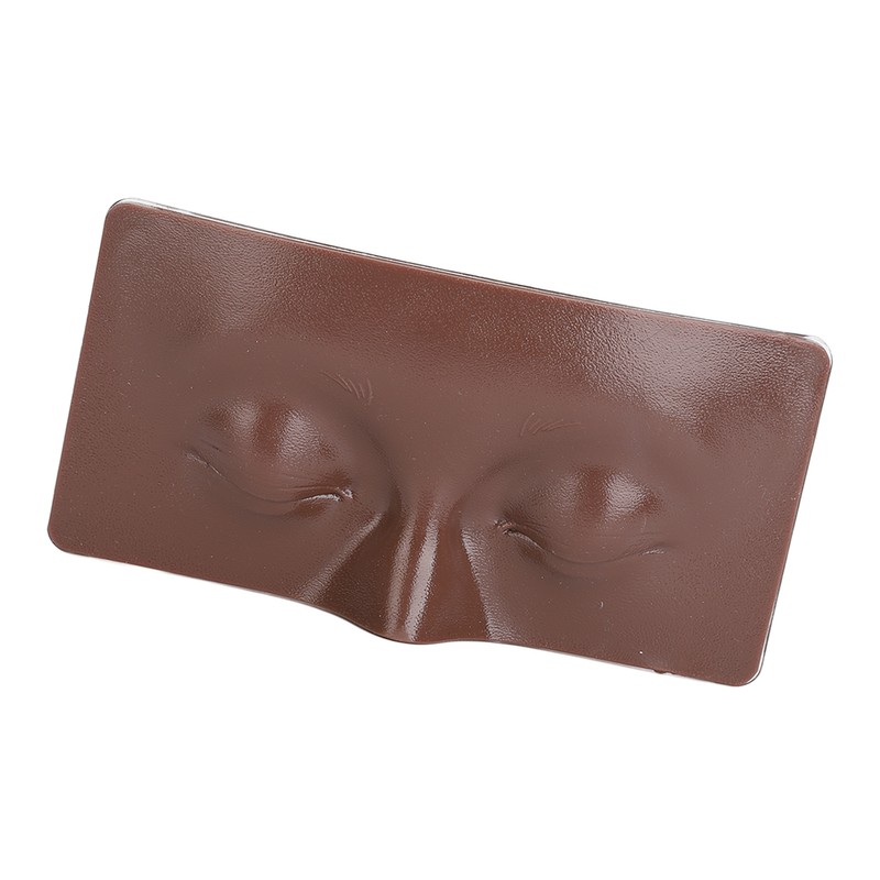 Eye Makeup Practice Board Closing Eyes Reusable Silicone Mannequin Face