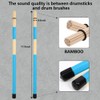 Drum brush Kit,1pair Cahon Metal Wire Brushes and 1pair Jazz