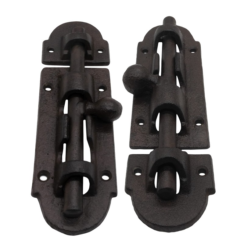 FUXXER® Solid Door Bolt with Knob, Cast Iron Design, 200