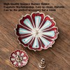 Rnigra Lotus Incense Holder Red, Incense Stick Holders Alloy Material,