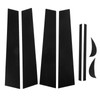 8pcs Pillar Post Trim Kit 4D Style Gloss Black Side