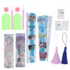 2 Set Diamond Bookmarks 5D DIY Painting Crystal Rhinestones Embroidery