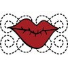 CafePress Valentine Kiss Square Car Magnet 3 X 3 Square
