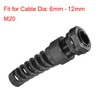TA-VIGOR 2Pcs M20 Cable Gland 6mm-12mm Wire Hole Waterproof Nylon