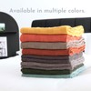 YIRUIO 100% Pure Cotton Knit Throw Blankets 3D Checkered Pattern
