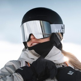 NAKED Optics The NOVA Ski Goggles Men, Ski Goggles Women, Snowboard Goggles (NOVA Slate, without bad weather lens)