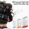 24 Pcs Hot Curler Clips Replacement Kit,3 Sizes Hot Curler