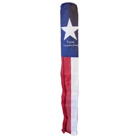 60" Texas Lone Star State Embroidered Wind Sock Windsock