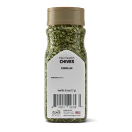 iSpice PREMIUM FRAGRANT CHOPPED CHIVES | Pure and Fresh, Aromatic |Essential Kitchen Herbs |0.60 oz (17g)