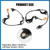 A ABSOPRO 2pcs No.57455S5D013/57450S5D013 ABS Wheel Speed Sensor Front Left