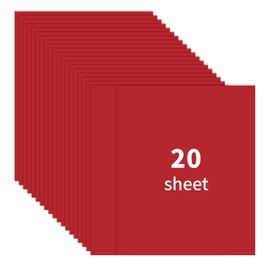 20sheet 8.5'' x 11''Red Cardstock,250gsm/92bl Construction Paper,Double Sided Printer Paper,for Christmas Cards,Craft,Invitations,Scrapbook Supplie(Christmas Red)