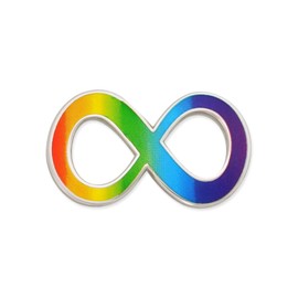 PinMart's Autism Acceptance Infinity Symbol Mutli-Colored Lapel Pin