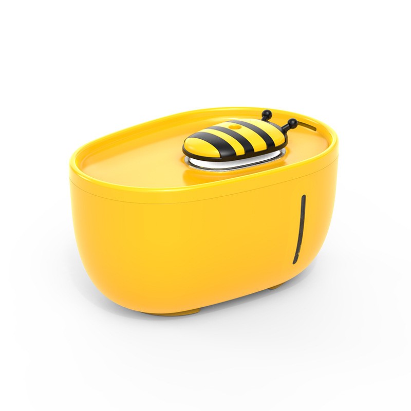 Cat Water Fountain Bee Shape 2L Capacity Water Circulation System
