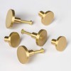 RZDEAL Cabinet Knobs,Solid Brass Round Dresser Drawer Knobs and Pulls