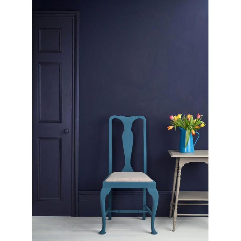 Annie Sloan Satin Paint (Oxford Navy, 25 Fl Oz/750 mL).