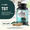 Life360+ Men's Testo 360 Cápsulas Sin Sabor Fenogreco Maca L-arginina