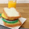 유하우스 난달라 샌드위치 2겹 아크릴수세미, 4개입, 1세트 Yuhouse Nandala Sandwich