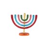 Yair Emanuel Anodized Aluminum Hanukkah Menorah with Bright Colors