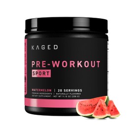 Kaged Pre-Sport Pre-Workout Powder  Sandía  Suplemento Energético Para Resistencia  Bebida Deportiva Para Levantamiento De Pesas Y Cardio  20...      