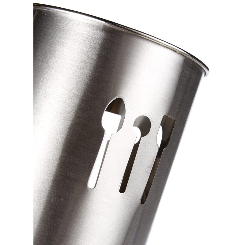 Ibili Kitchen Tools Holder 10x18 cm of Stainless Steel, Stainless-Steel,