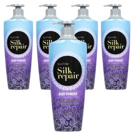 Elastine Silk Repair Conditioner Baby Powder Scent, 550ml, 5 Pieces / 엘라스틴 실크 리페어 컨디셔너 베이비파우더 향, 550ml, 5개