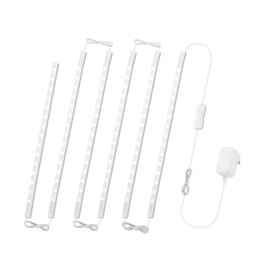 Cefrank Cabinet Lighting 6-Pack 12 inch Seamlessly Linkable Strip Light Bars for Cabinet, Kitchen, Shelf, Workbench, Cupboard Lighting, 1200 Lumen Cold White 6000K