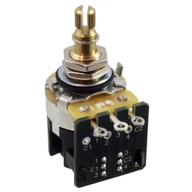 CTS  PREMIUM  500k/250k PUSH-PULL SPLIT AUDIO POT - 250k