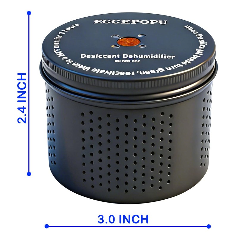 ECCEPOPU Gun Safe Dehumidifier 200g - Silica Gel Desiccant Canister,