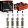 Frankberg 4x Spark Plugs Spark Plugs Compatible with Clio IV