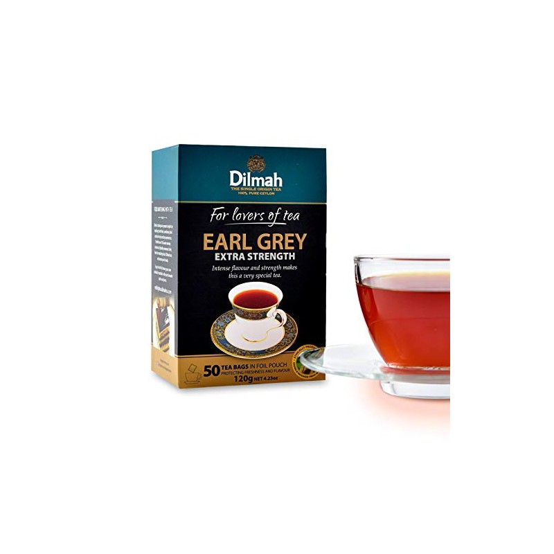 Dilmah Earl Grey Tea Bags (Earl Grey Extra Strength, 50)