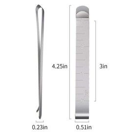 HONEYSEW Sliding Buttonhole Foot for Janome Multifunction Sewing Machine Presser Feet 753801004 with Free 3PCS Stainless Steel Fabric Hemming Clips