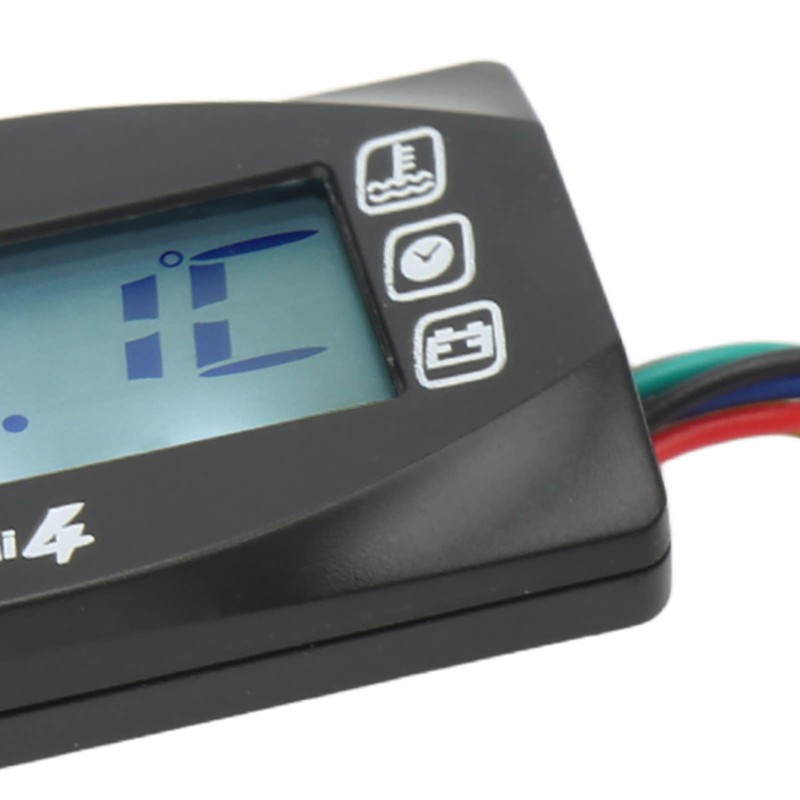 HEEPDD Motorcycle Temperature Display, Universal DC 12V LCD Screen, Strong