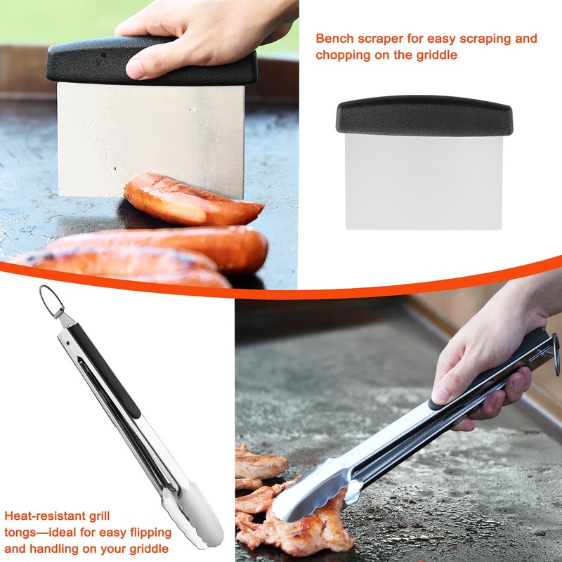 DY DECENT FAMILY 40PCS Griddle Accessories Kit, Flat Top Grill