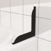 3D Cabin Shower Splash Guard - Bathroom Protector Shield (Black)