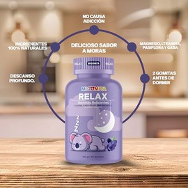 MIGOMITA RELAX  60 Gomitas para dormir  Ideal para nios y adultos  Sin melatonina  Gomitas que promueven el sueo  Ingredientes 100 naturales magnesio 