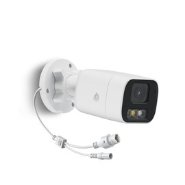 AKINGUAR 5MP Add-on PoE CCTV Camera Outdoor Indoor H.265 Wired Security IP Camera Outdoor with Human/Vehicle Detection, Color Night Vision, Spotlight Siren, 2-Way Audio,Only with Our NVR, IP66