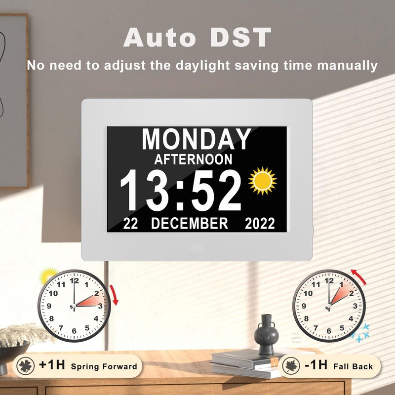 Véfaîî 2025 New, Digital Clock with Day Date 1280 *
